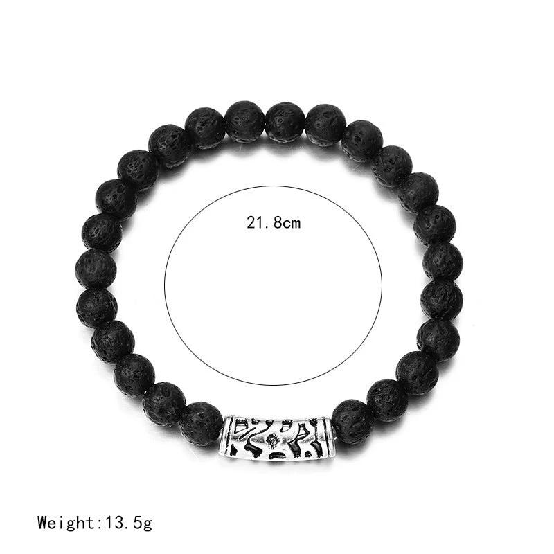 Classic Acrylic Beaded Bracelets For Men by GJG Denim