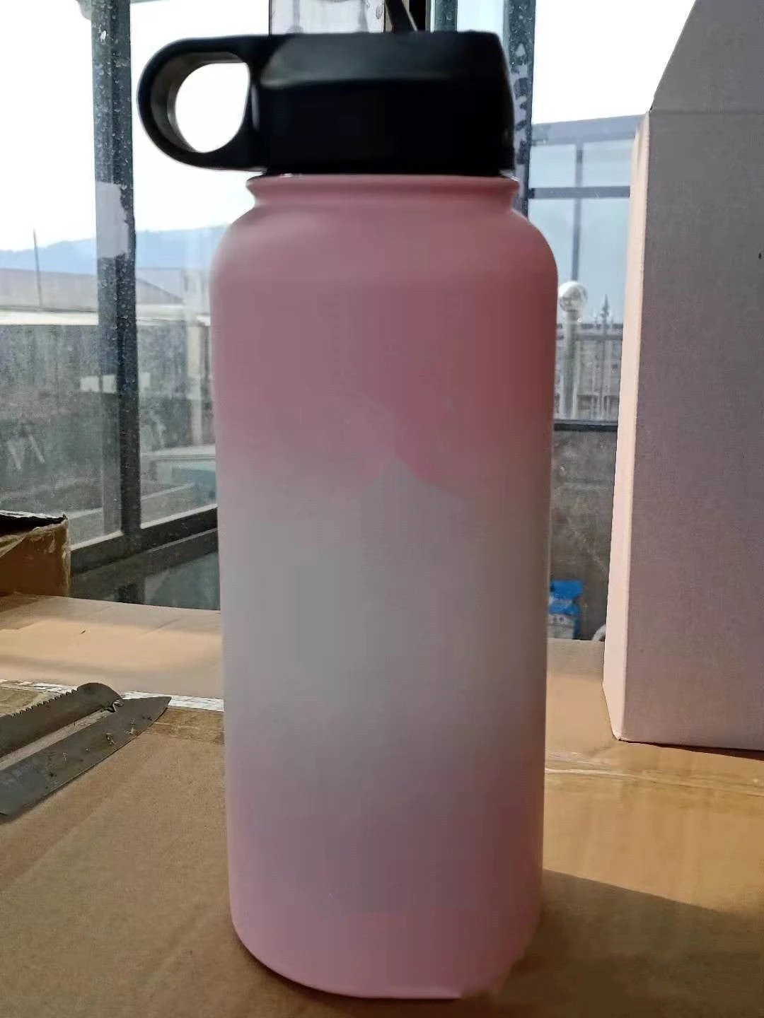 Stainless Steel Wide-mouth Outdoor Sports Vacuum Flask by GJG Denim