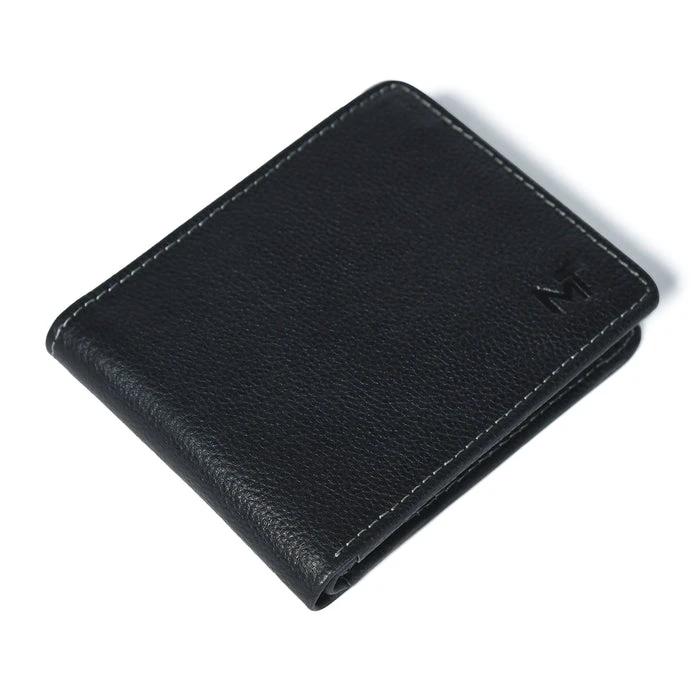 Classic Black Leather Wallet by Classy Leather Bags