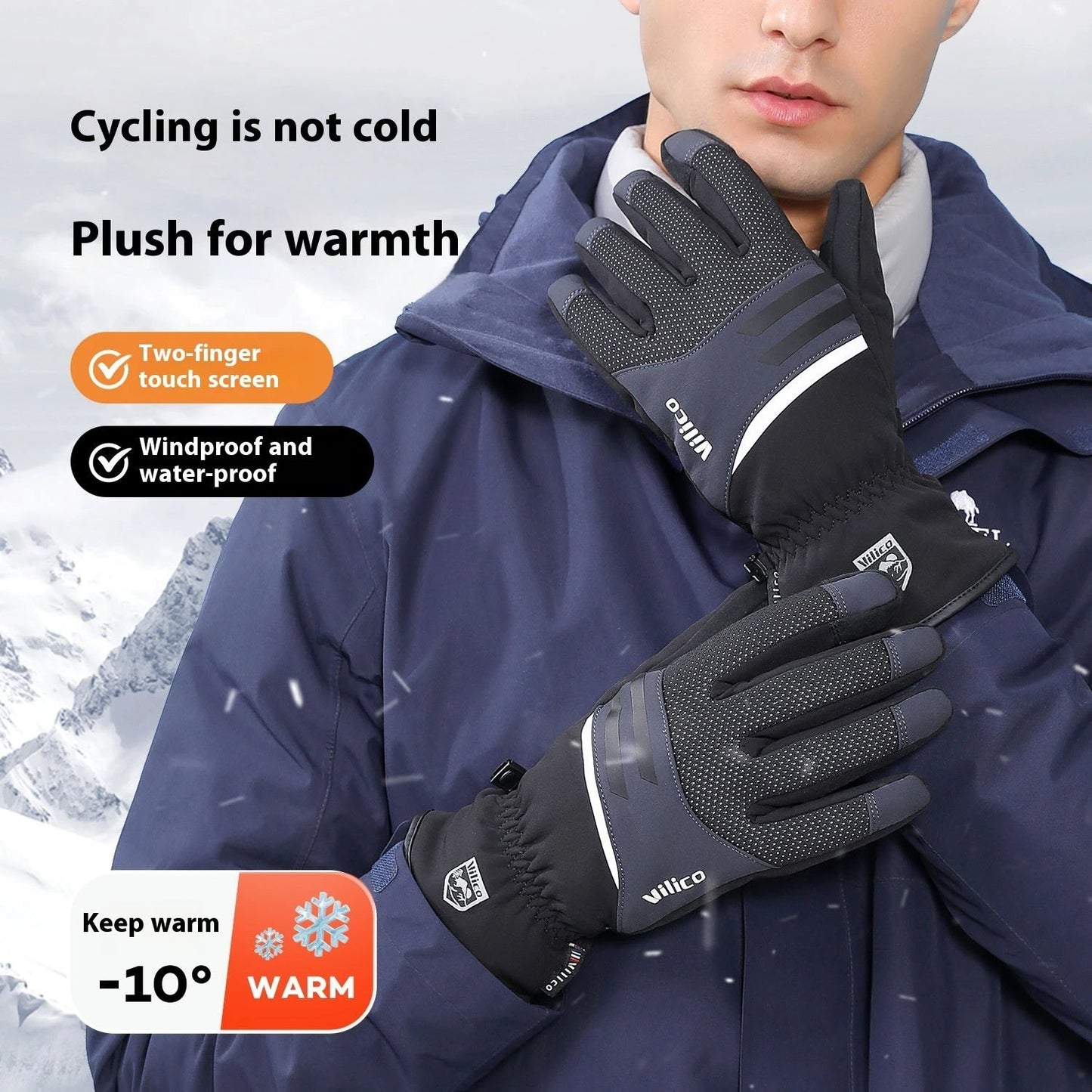 Men's Non-slip Cold Wear-resistant Gloves by GJG Denim