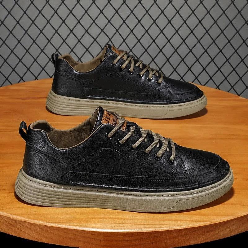 Men's Casual Black Shoes by GJG Denim