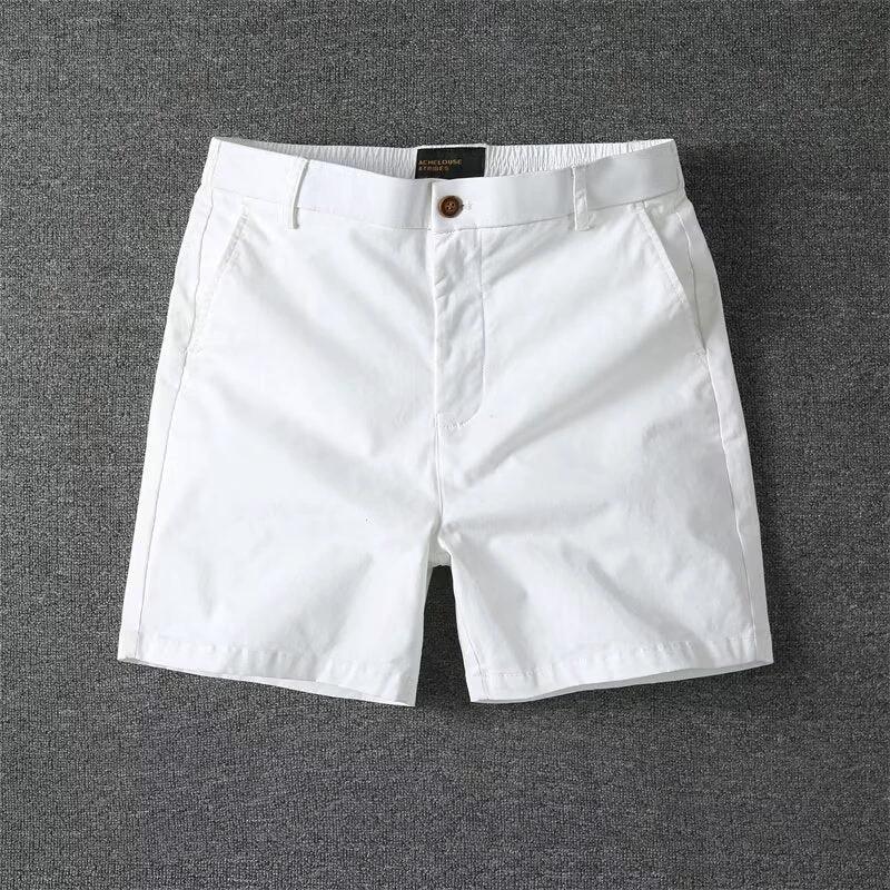 Men's Casual Slim Fit Straight Cargo Shorts by GJG Denim
