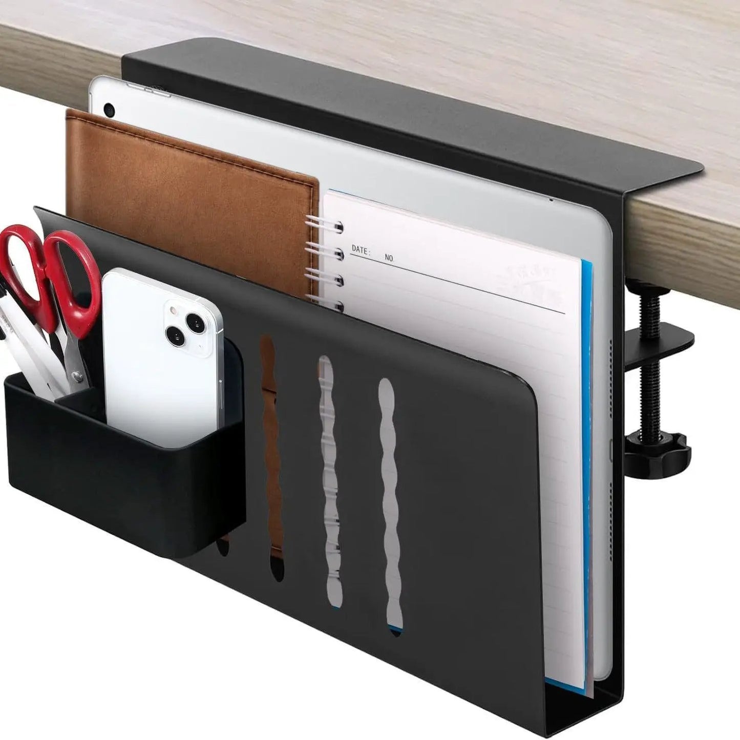 Under-desk Notebook Storage Bracket by GJG Denim