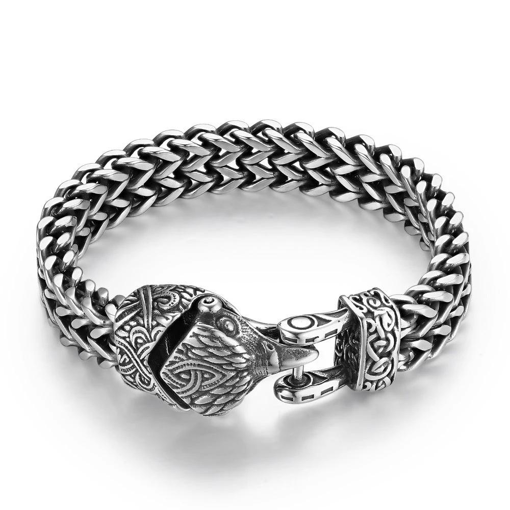 Men's Vintage Viking Titanium Bracelet by GJG Denim