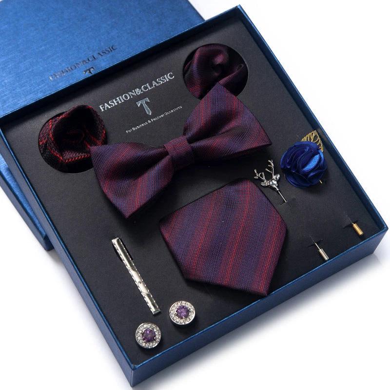 Men's 8-piece Tie Set by GJG Denim
