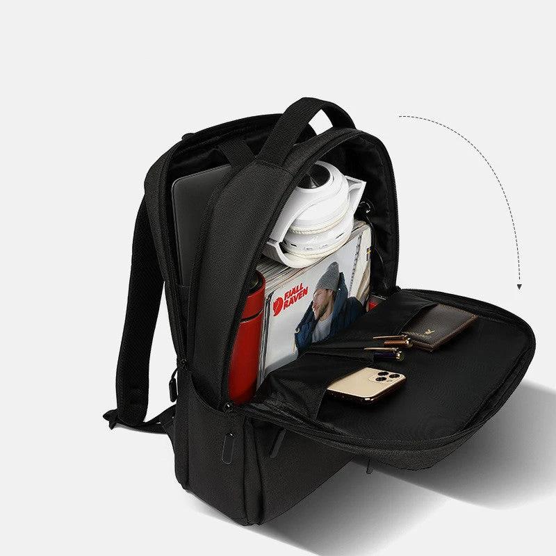 Men's Casual Business Computer Bag Usb Large Capacity Travel Student Outdoor Backpack by GJG Denim