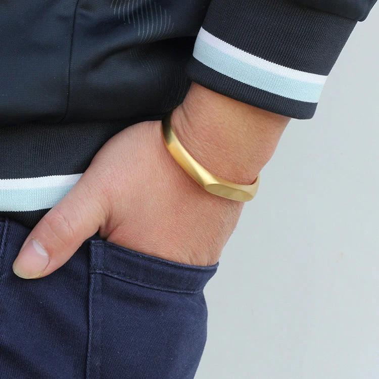 Retro Casting Titanium Steel Matching Bracelets Men by GJG Denim