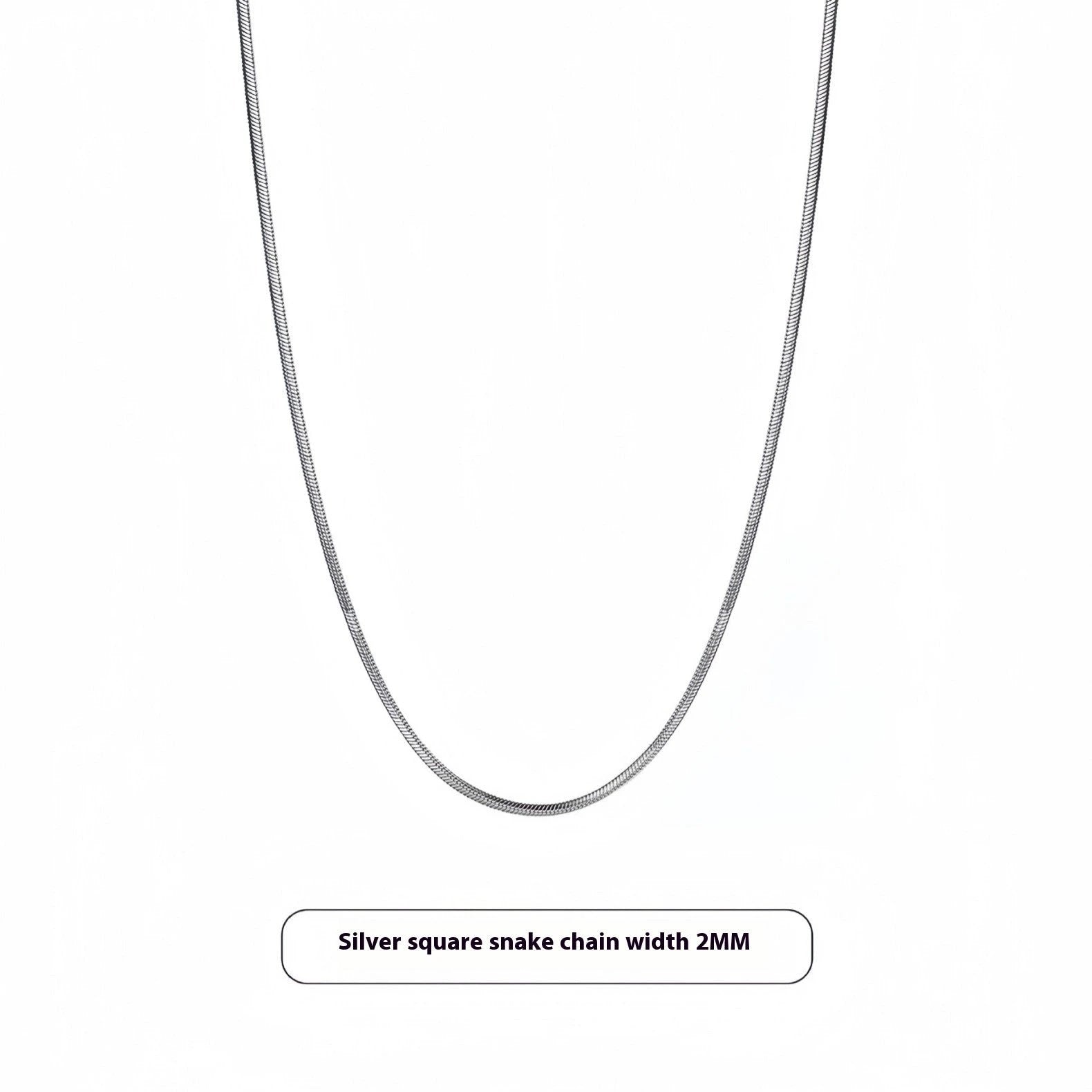 Titanium Steel Snake Chain Necklace For Men by GJG Denim