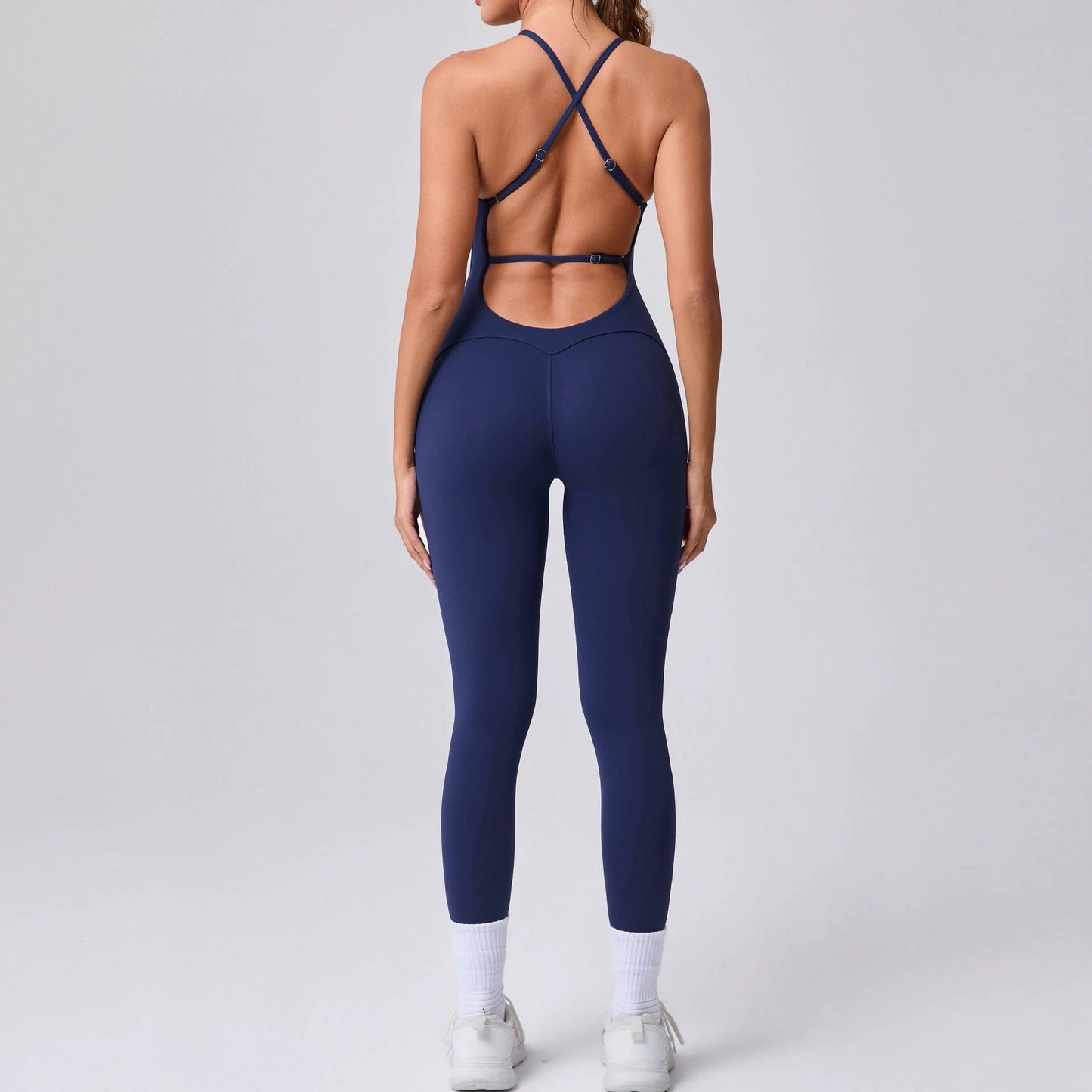 Sports Workout Clothes Tight Yoga Jumpsuit by GJG Denim