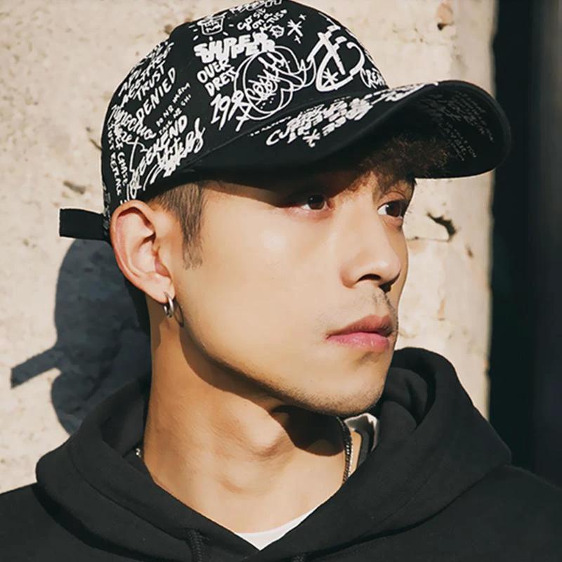 Men's Graffiti Baseball Cap by GJG Denim