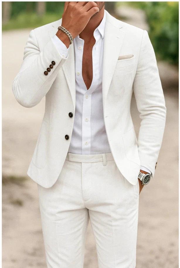 Men's Casual Two-piece Suit by GJG Denim