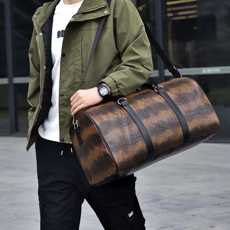 Men's Fashion Pattern Travel Bag by GJG Denim