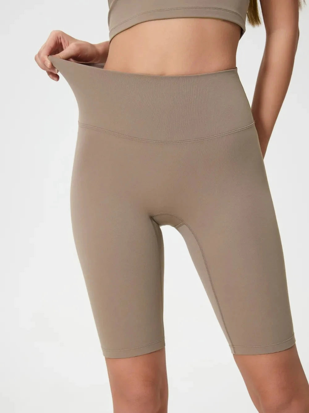 Millennia High Rise Wide Waistband Active Shorts by Lady Ros