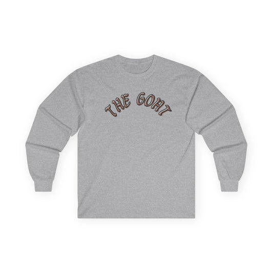 The GOAT Unisex Long Sleeve Tee, Casual Wear, Perfect for Sports Fans, Gift for Him or Her, Iconic Statement Shirt by Printify