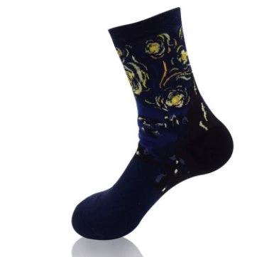 Mid Length Casual Versatile Cotton Men's Socks by GJG Denim