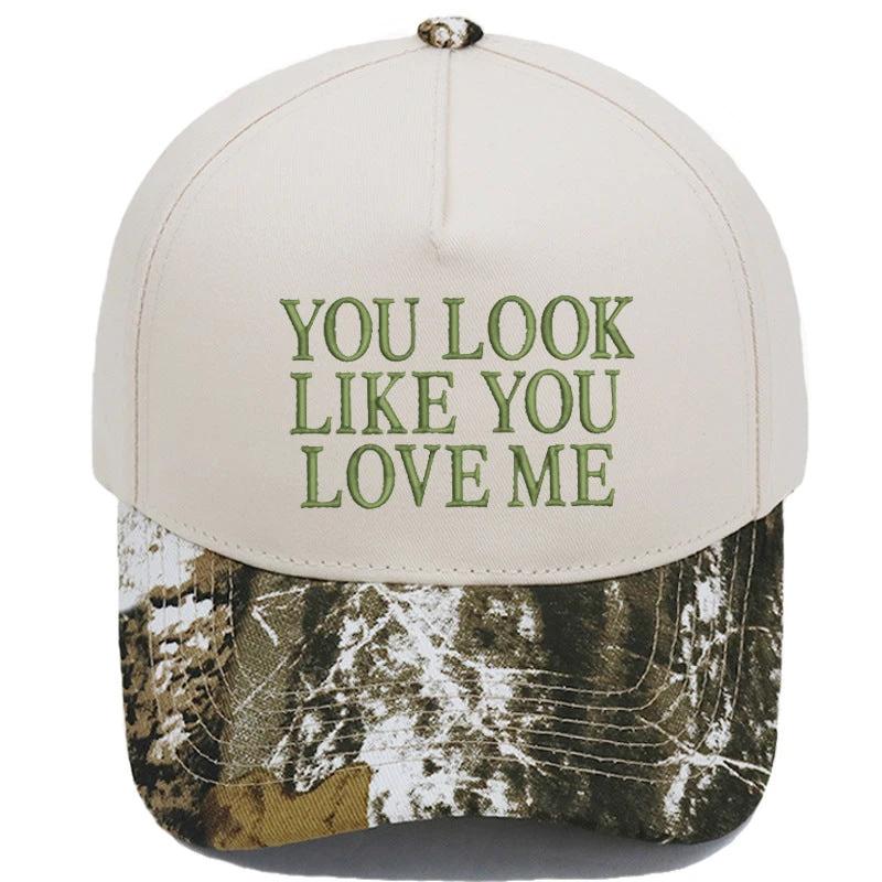 Embroidered Color-Block Casual Baseball Cap For Men by GJG Denim