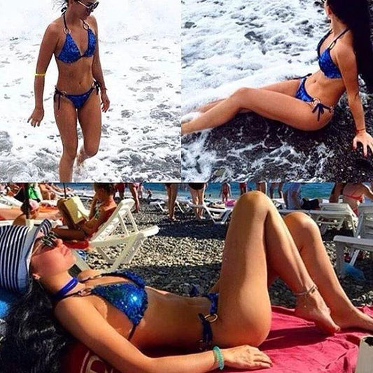 Glitter Sequin Swimsuit by GJG Denim