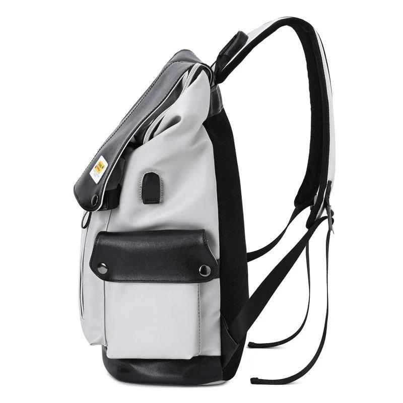 Large-capacity Water-resistant Backpack For Men by GJG Denim