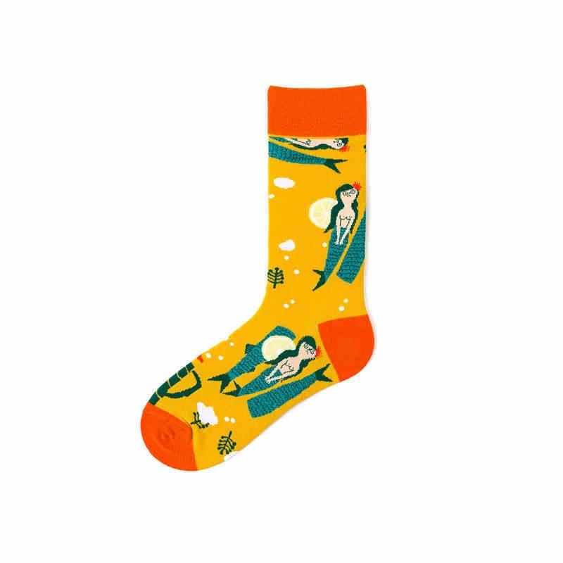 Men's Cotton Personality Socks by GJG Denim