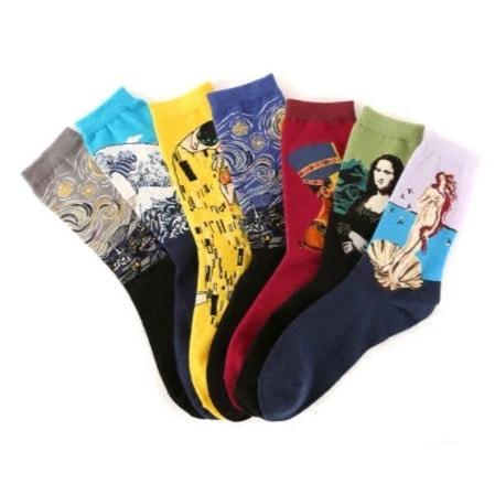 Mid Length Casual Versatile Cotton Men's Socks by GJG Denim