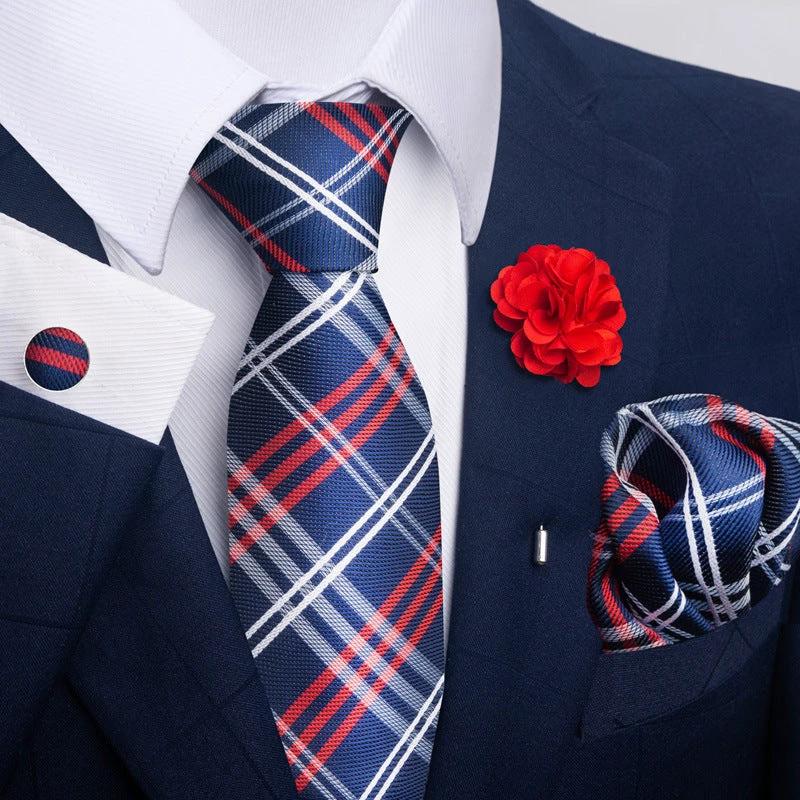 Men's Tie and Pocket Square Combo by GJG Denim