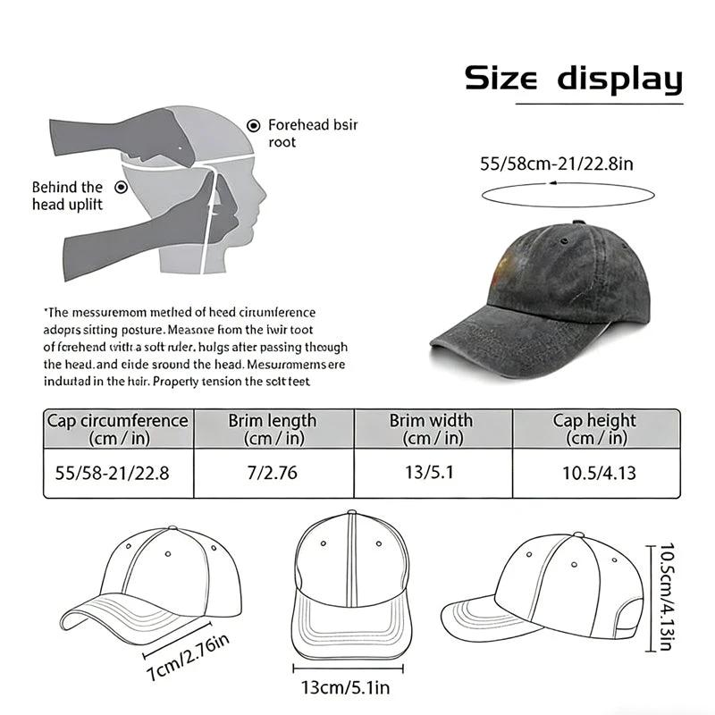 Men's Adjustable Embroidered Baseball Cap by GJG Denim