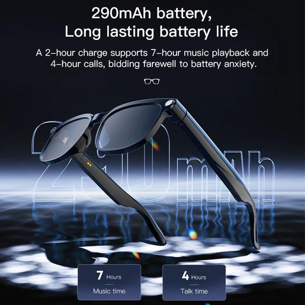 800W Photo And Video Recording AI Assistant Smart Glasses For Men by GJG Denim