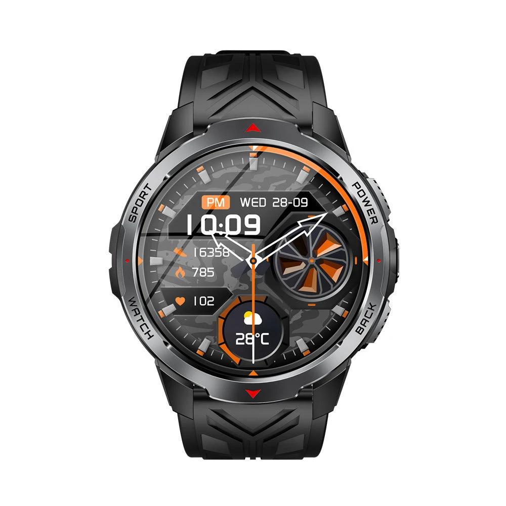 Men's Smart Watch Bluetooth Calling Flashlight Heart Rate Blood Oxygen Pedometer by GJG Denim