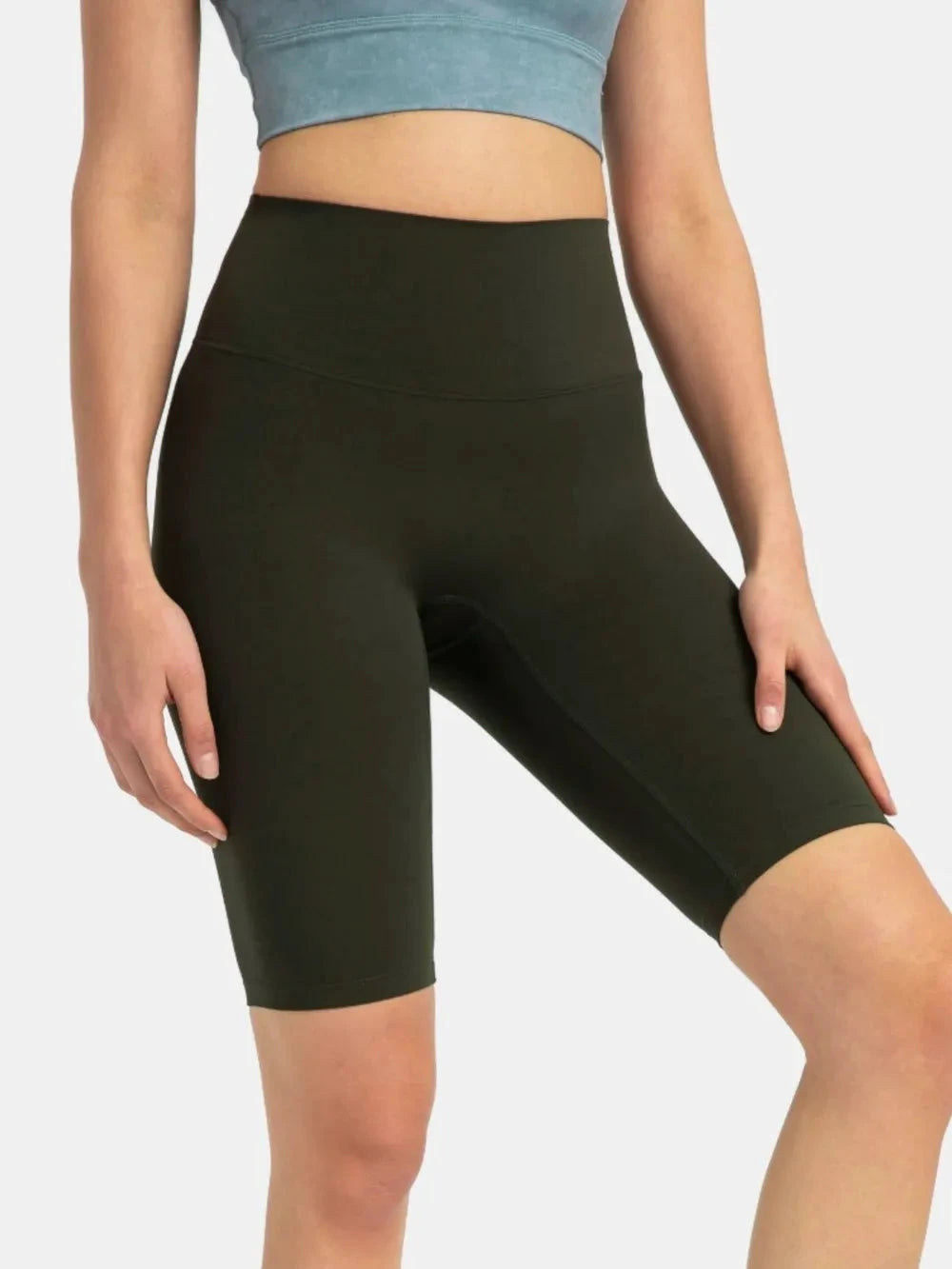 Millennia High Rise Wide Waistband Active Shorts by Lady Ros