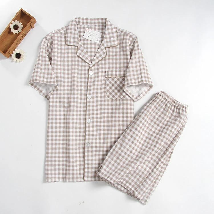 Men's Pajamas Double Gauze by GJG Denim