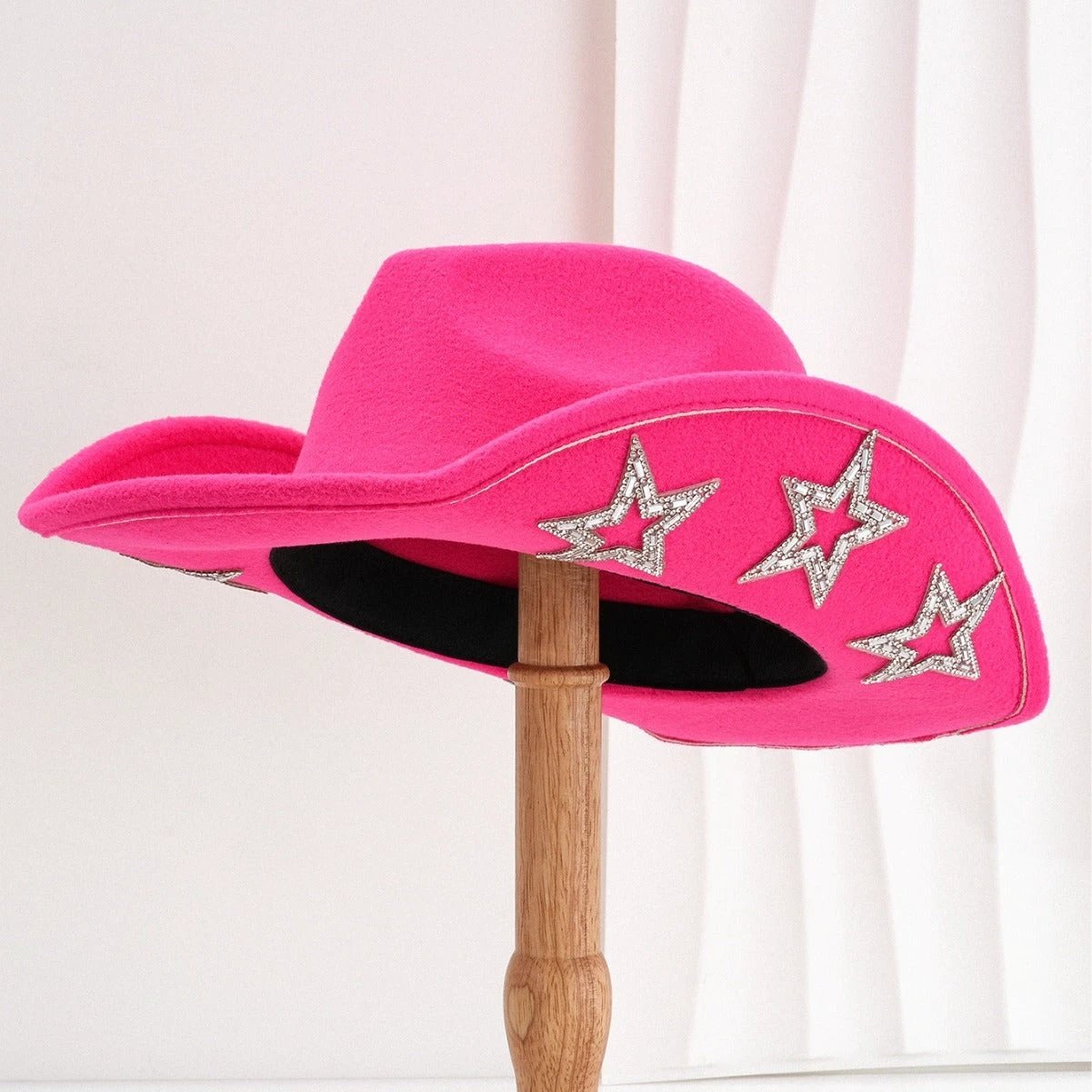Woolen Felt Western Denim Top Hat Party Hat by GJG Denim