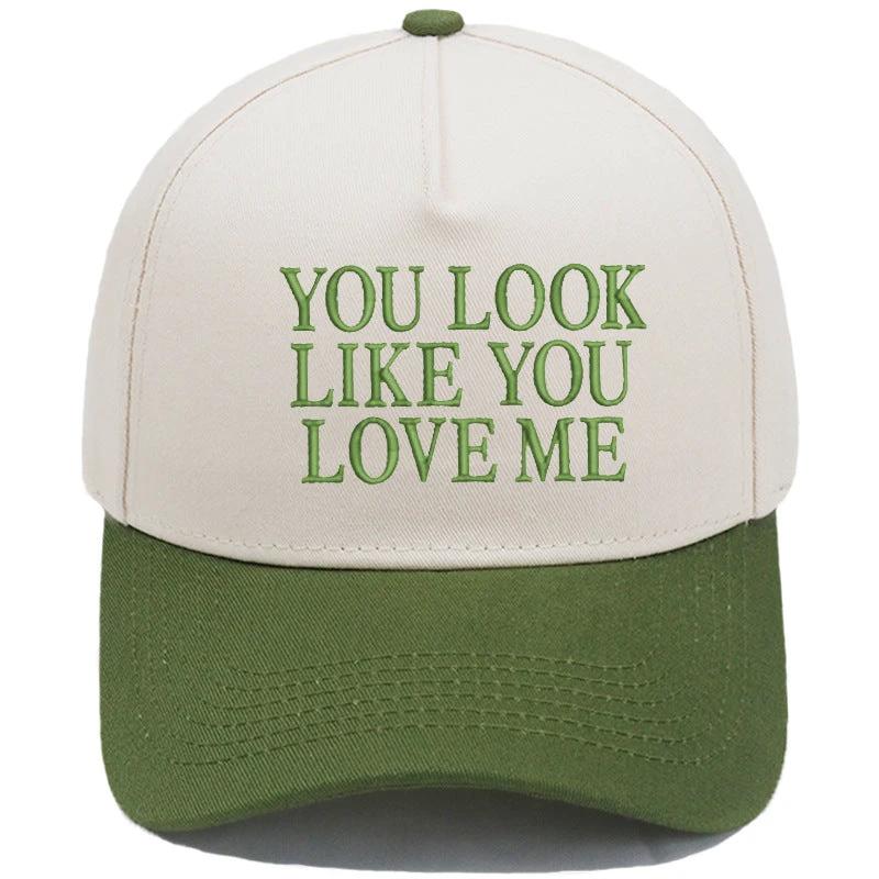 Embroidered Color-Block Casual Baseball Cap For Men by GJG Denim
