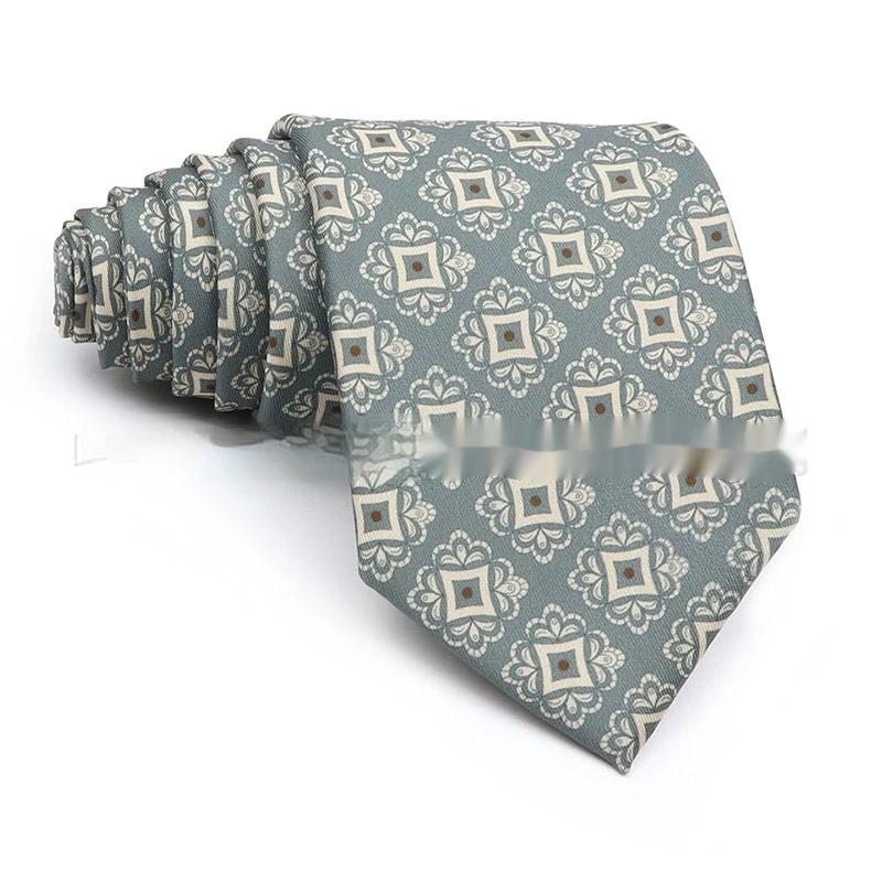 Business Polyester Men's Printed Tie by GJG Denim