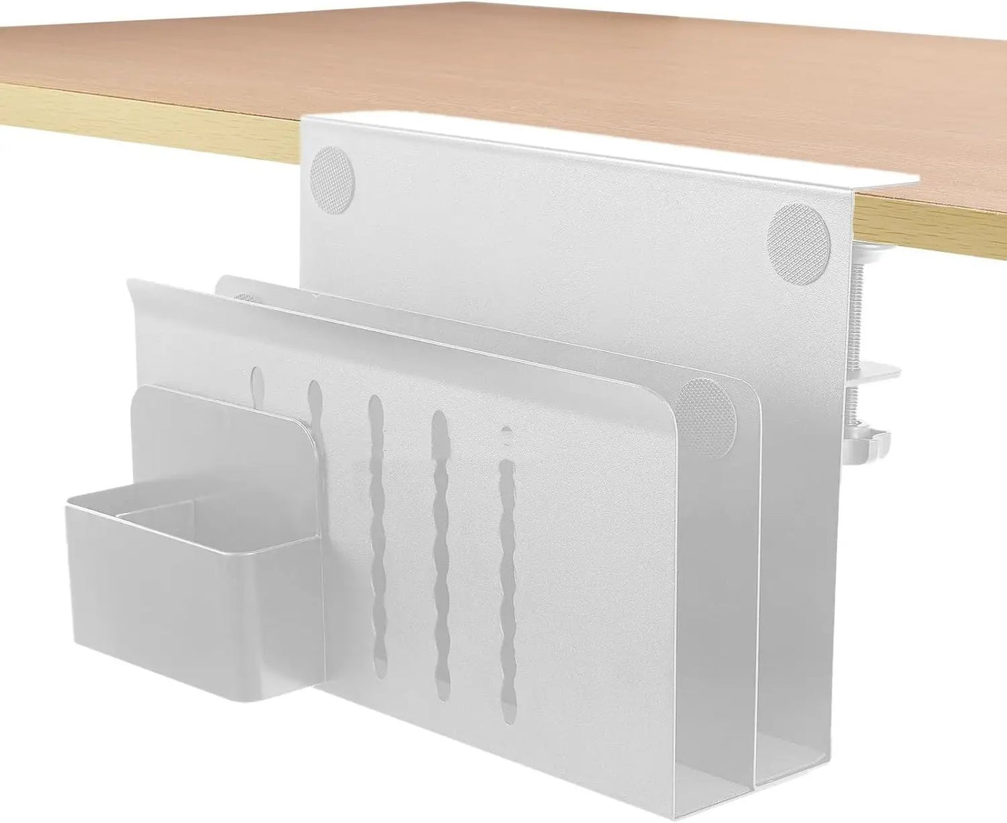 Under-desk Notebook Storage Bracket by GJG Denim