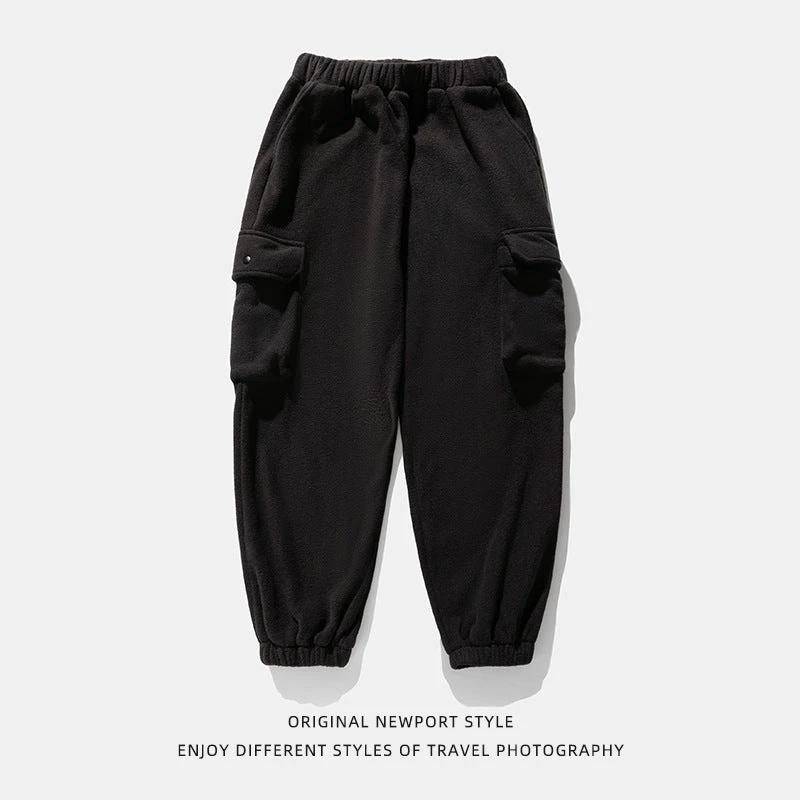 Men's Polar Fleece Loose Sports Workwear Sweatpants by GJG Denim