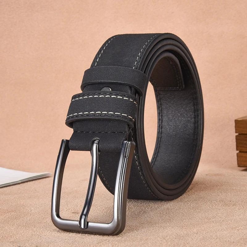 Versatile Alloy Pin-buckle Belt For Men by GJG Denim