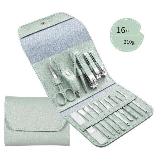 Professional Scissors Nail Clippers Set Ear Spoon Dead Skin Pliers Nail Cutting Pliers Pedicure Knife Nail Groove Trimmers by GJG Denim
