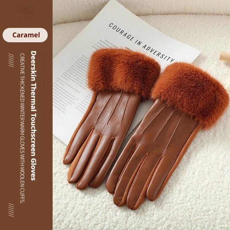 Warm Soft Personalized Gloves For Women by GJG Denim