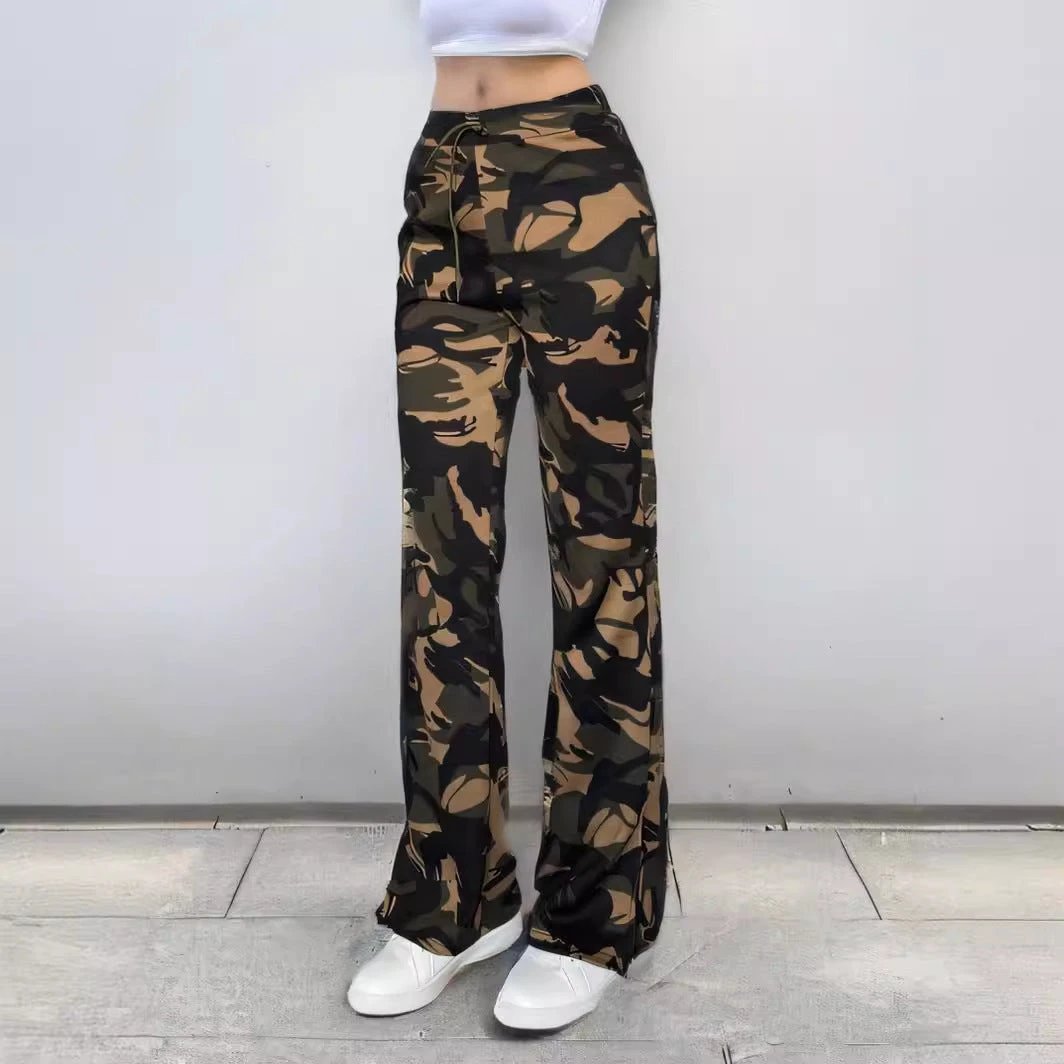 Split Trousers Street Trend Women's Casual Pants by GJG Denim