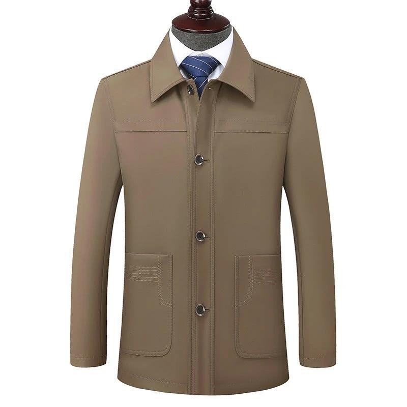 Men's Turn-down Collar Coat by GJG Denim