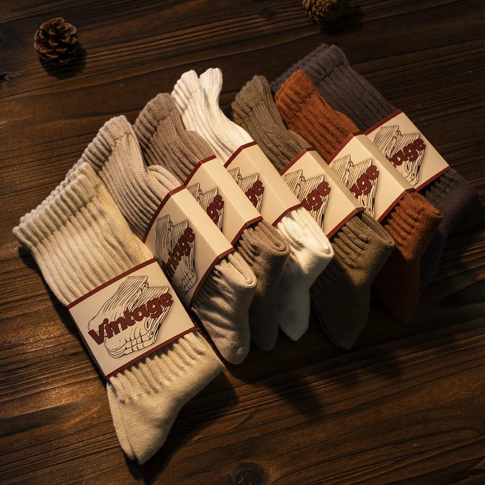 Men's Retro Long Socks by GJG Denim