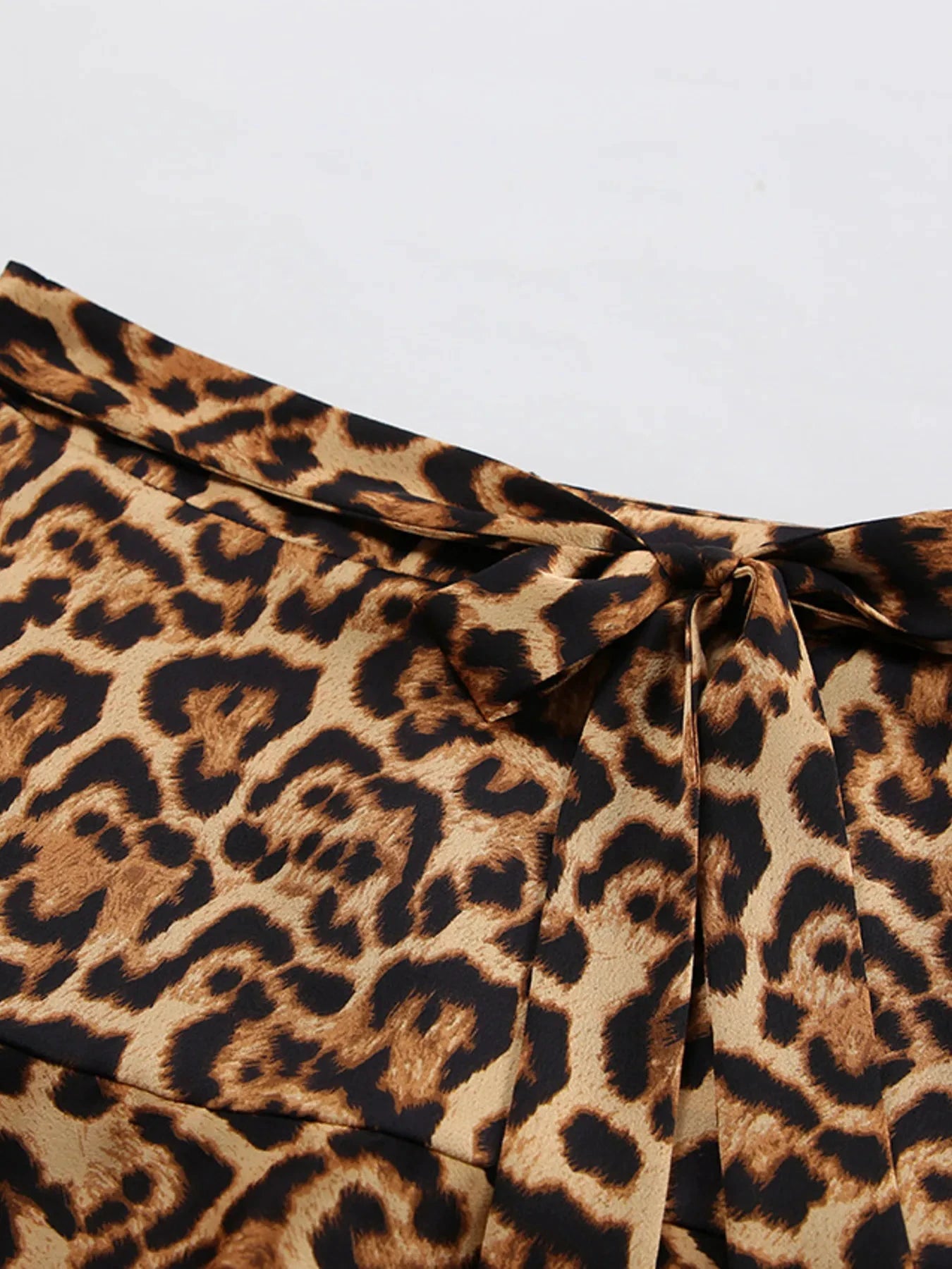 Leopard Print Mini Skirt by Lady Ros