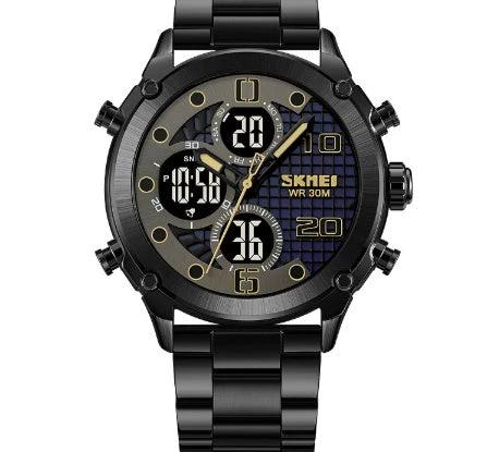 Outdoor Sports Men's Electronic Watch Dual Movement Multifunctional by GJG Denim