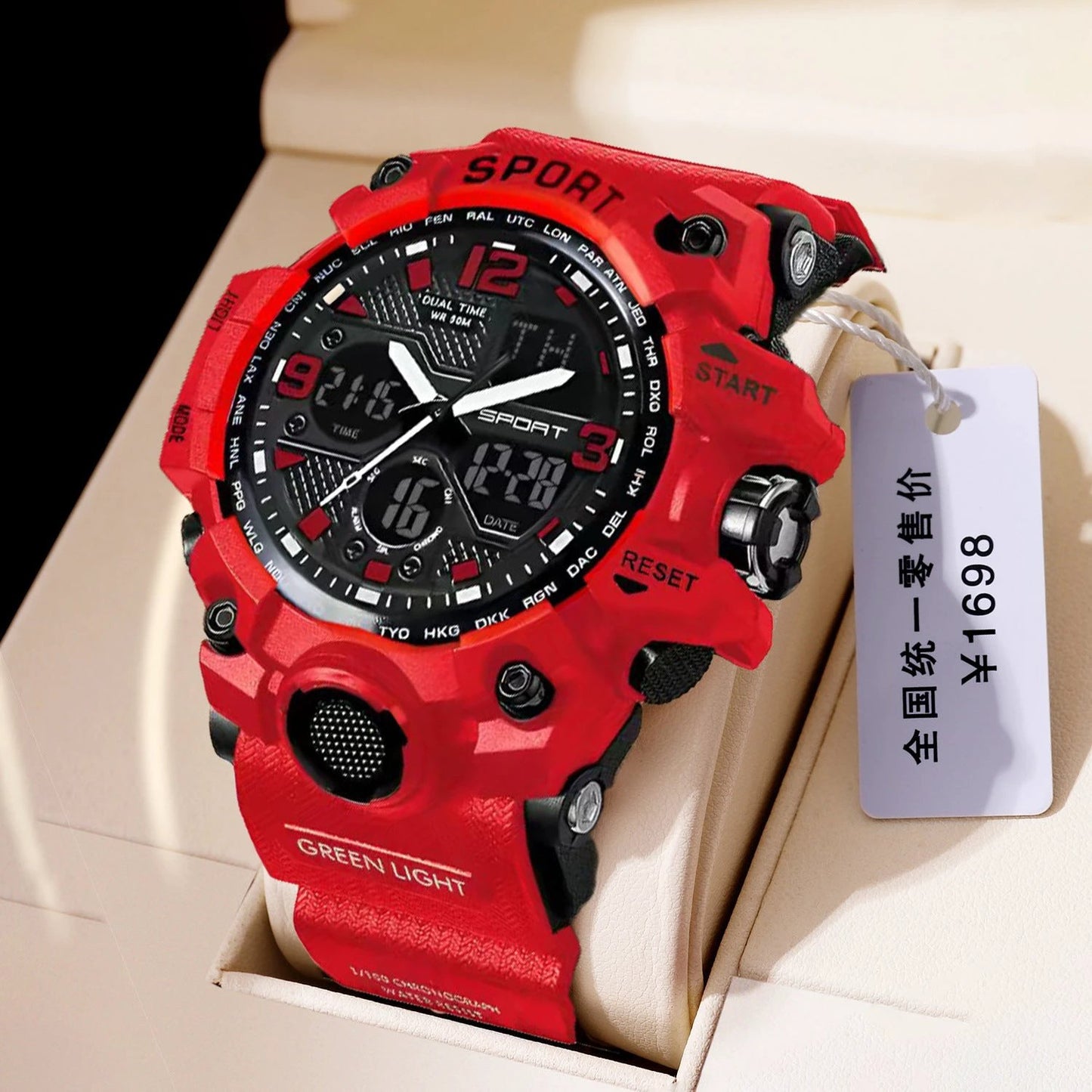 Men's Luminous Cross-border Electronic Watch by GJG Denim