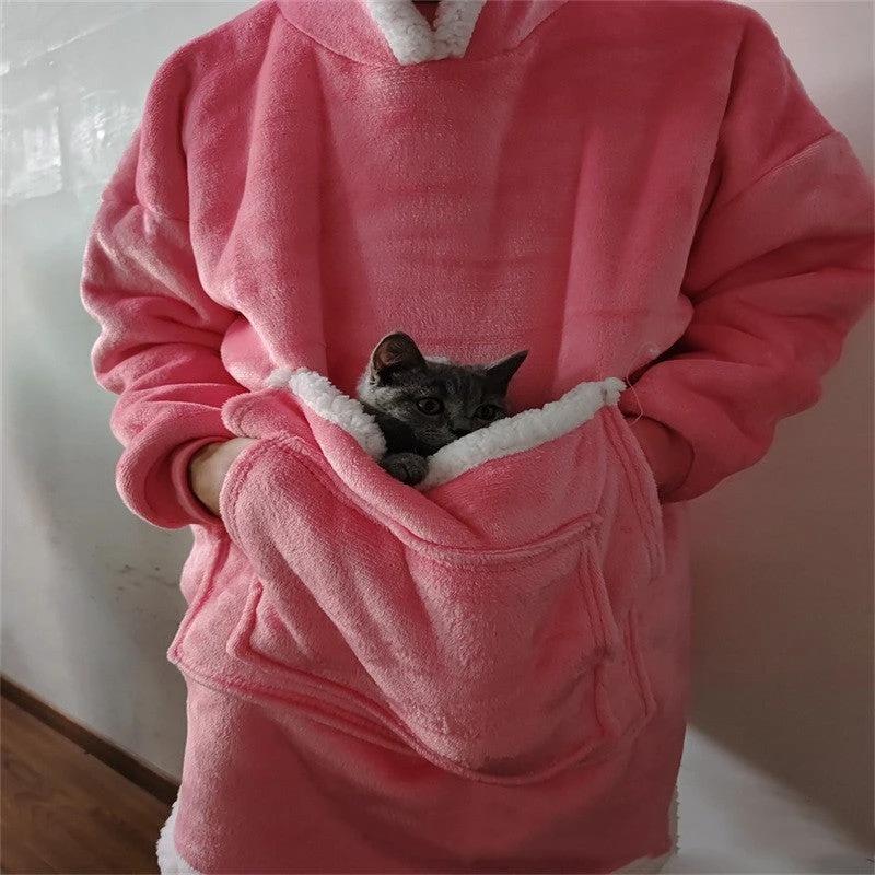 Men's Lazy Pajamas Pullover TV Blanket by GJG Denim