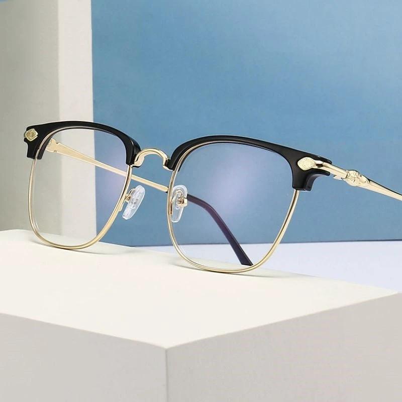 Eyebrow-frame Blue-light-blocking Reading Glasses For Men by GJG Denim