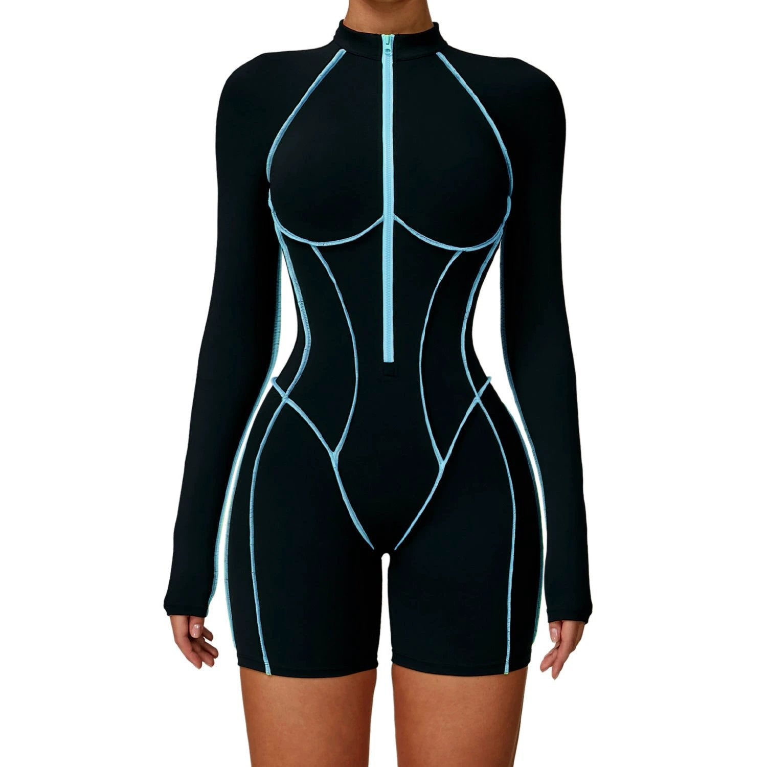 Tight Workout Clothes High-strength Sports Jumpsuit 9318 by GJG Denim