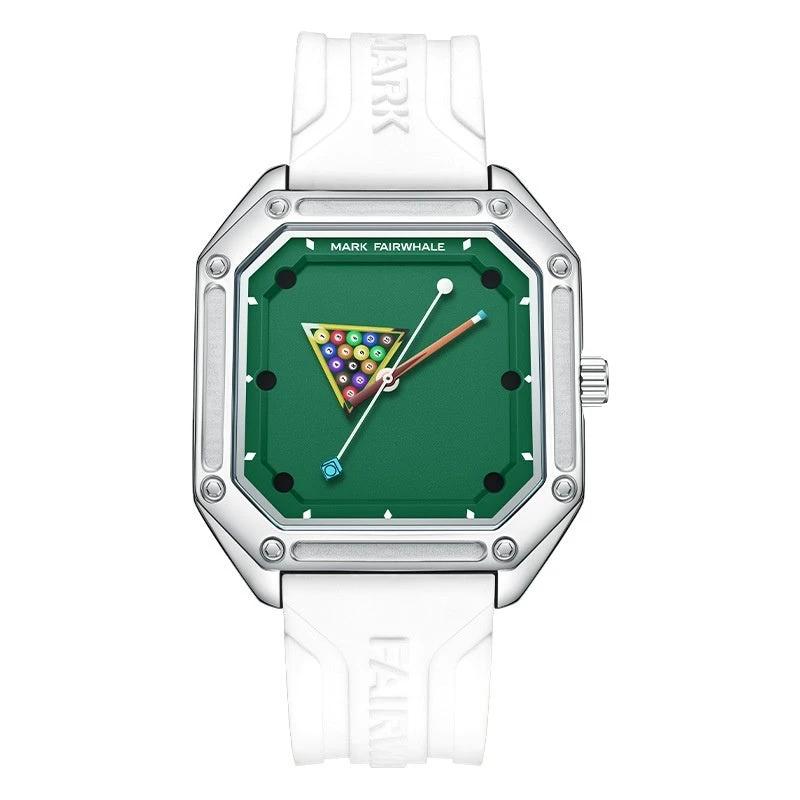 Men's Creative Quartz Wristwatch Personalized With A Billiards-themed Dial by GJG Denim