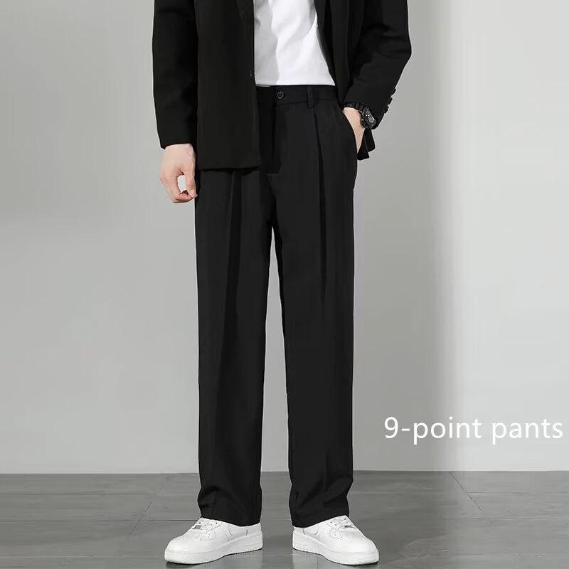 Men's Slim Fit Business Casual Thin Pants by GJG Denim
