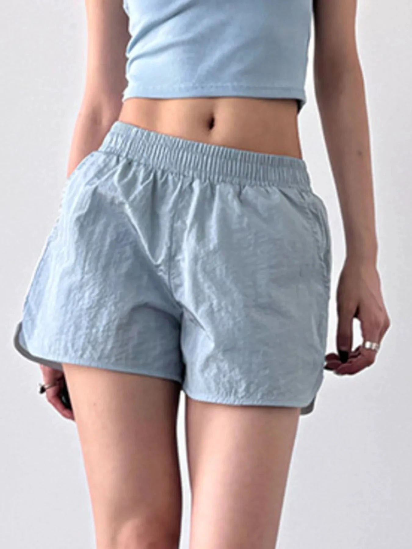 Elastic Waist Active Shorts by Lady Ros